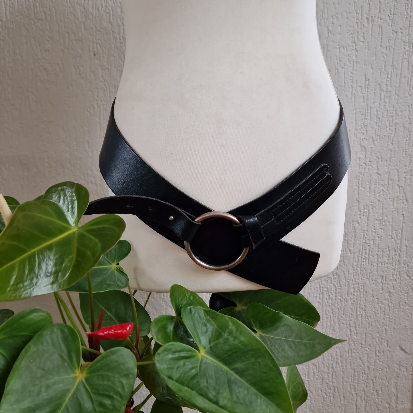 Promiss wide leather belt 4