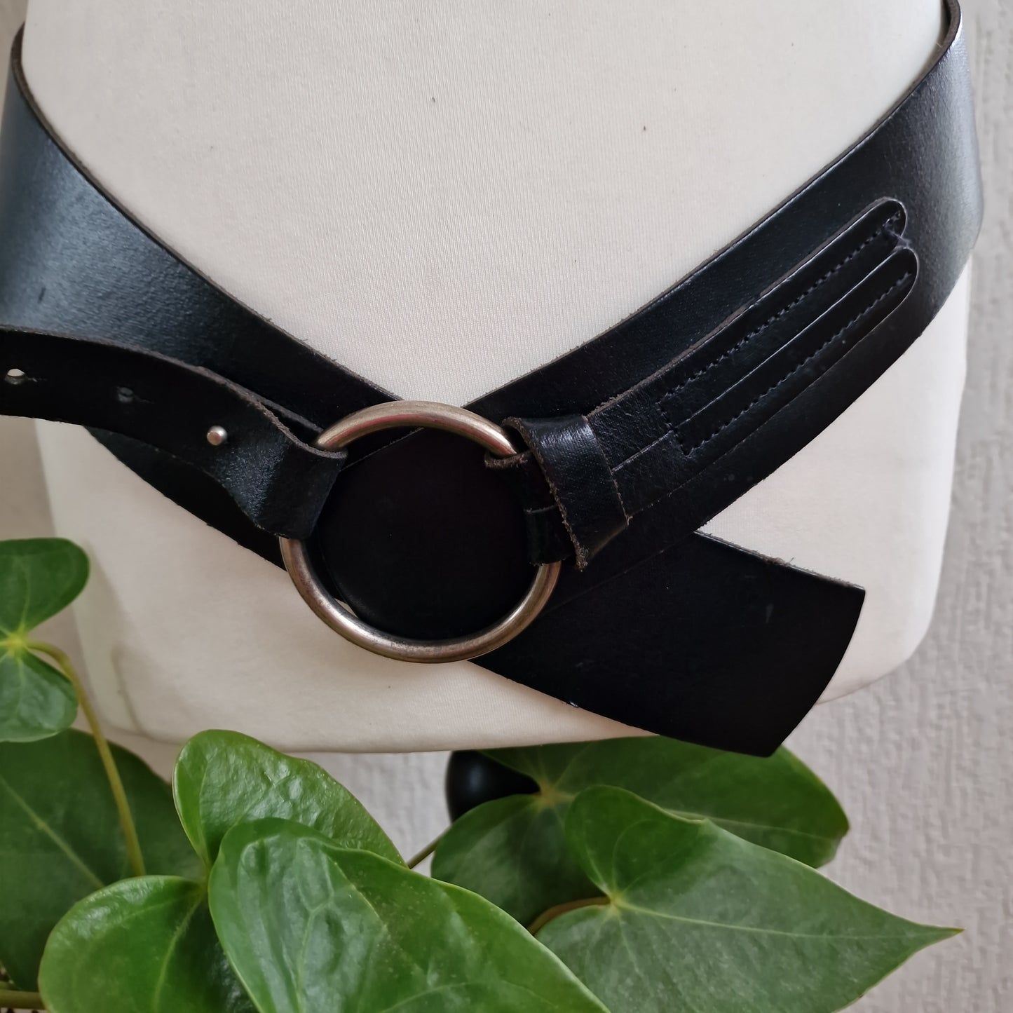 Promiss wide leather belt 4