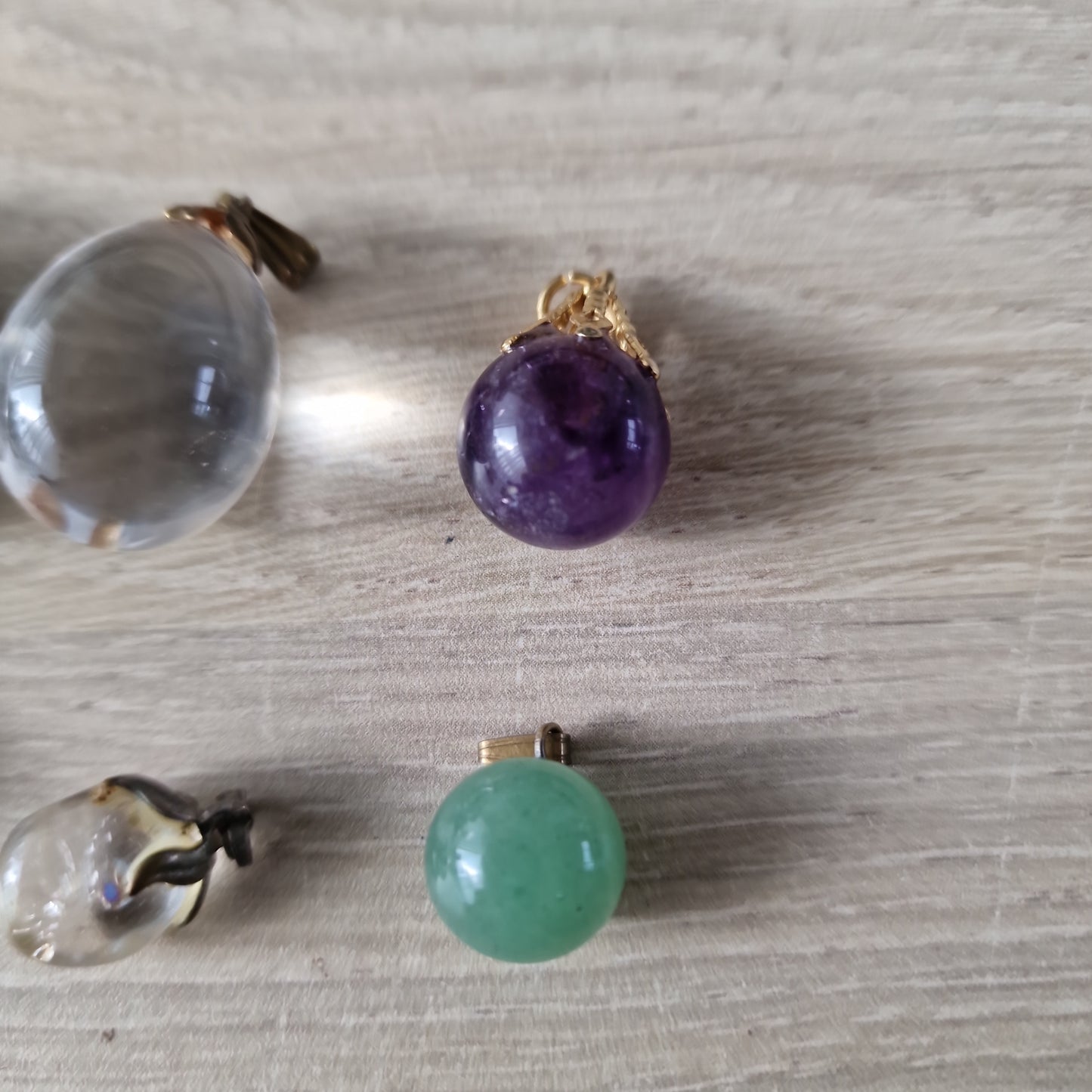 6 gemstone pendants 1