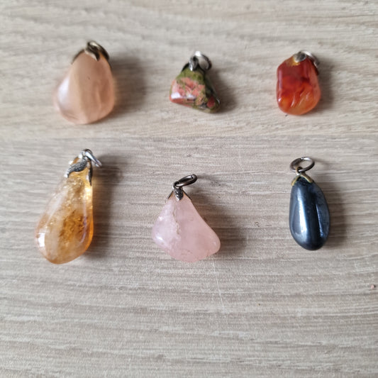 6 gemstone pendants 2