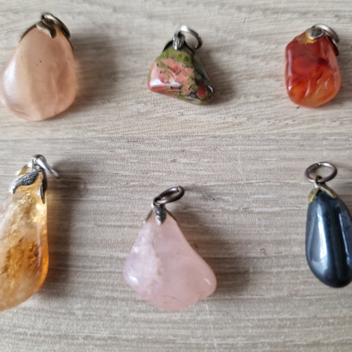 6 gemstone pendants 2