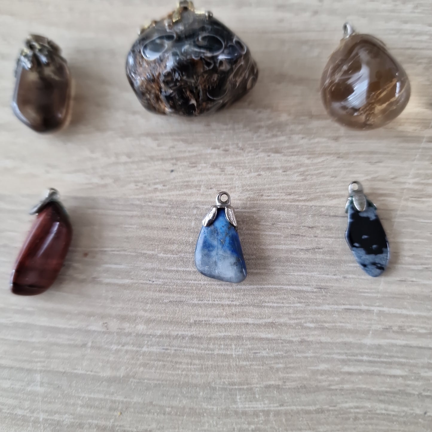 6 gemstone pendants 4