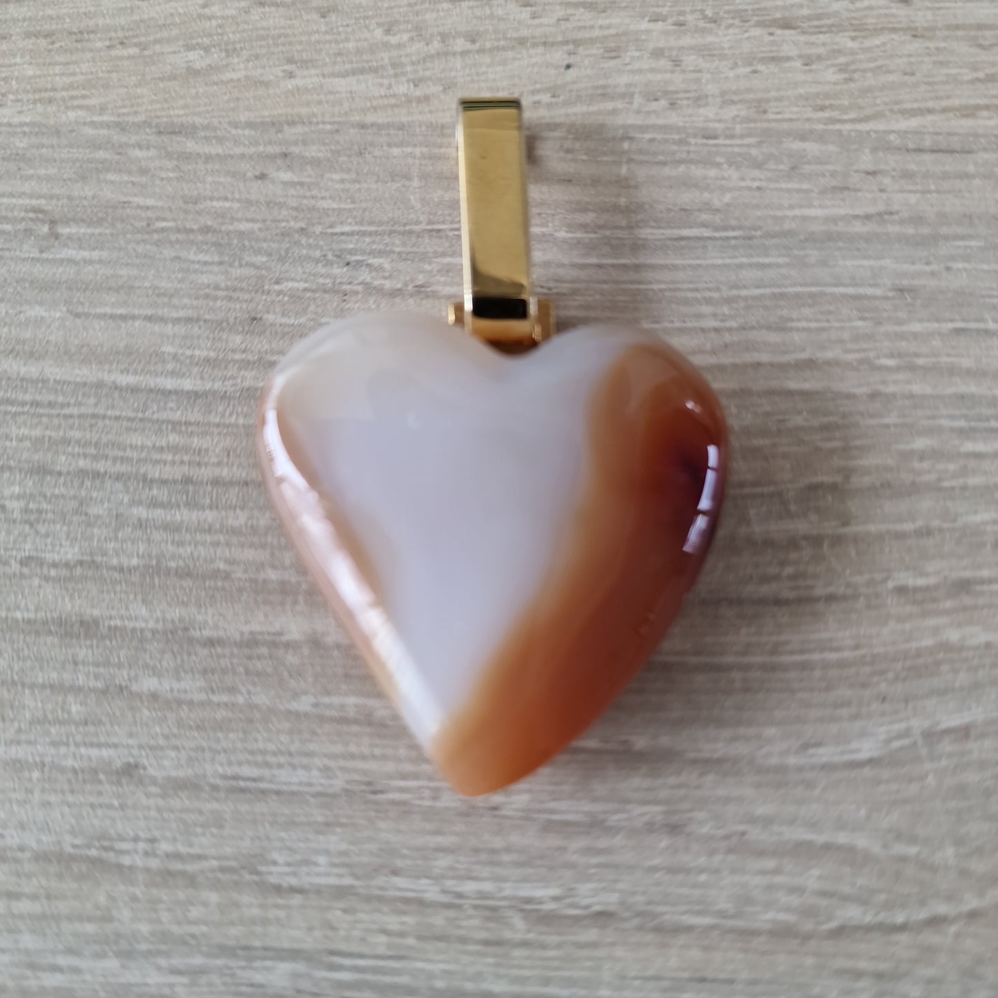 Gemstone heart pendant