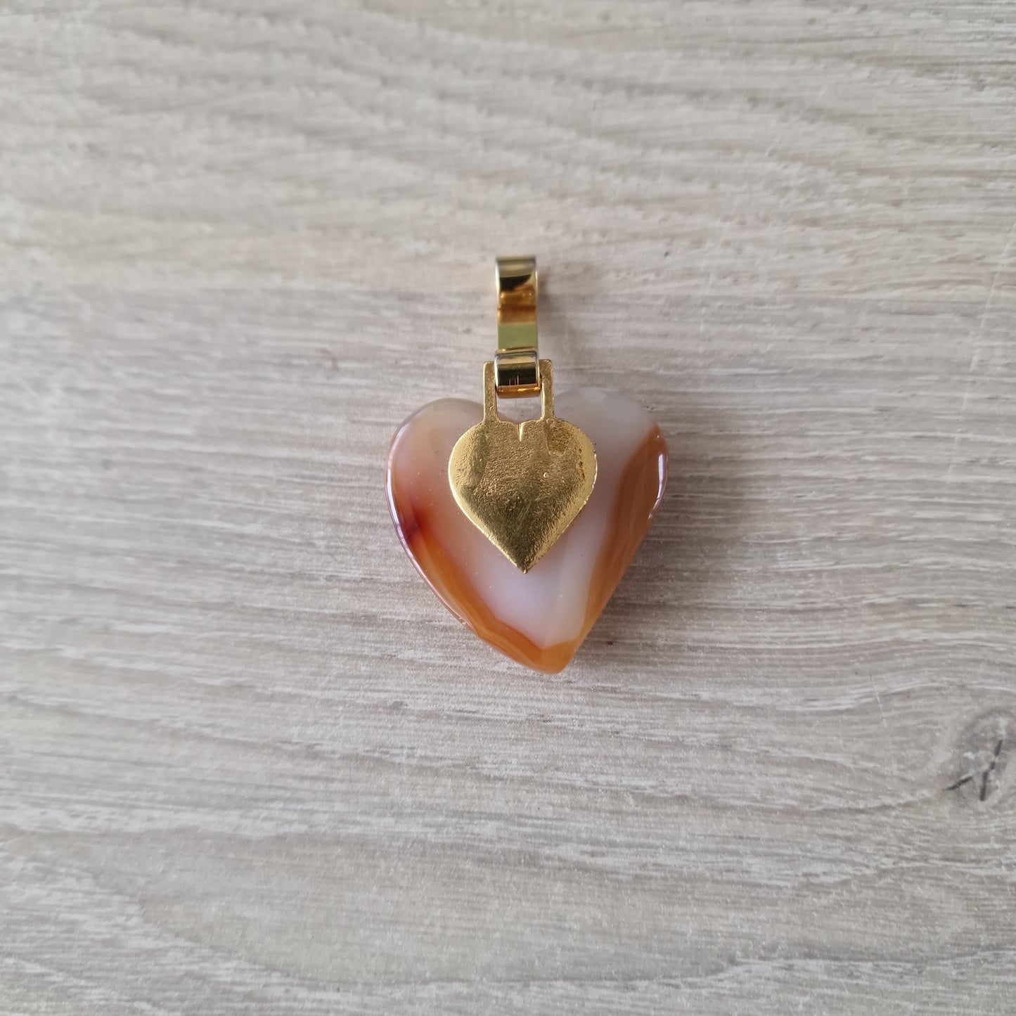 Gemstone heart pendant