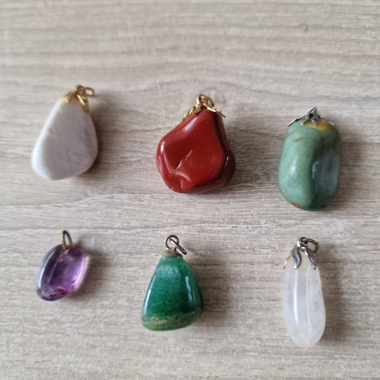 6 gemstone pendants 5