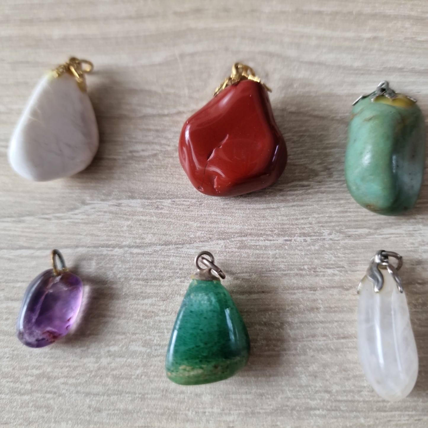 6 gemstone pendants 5