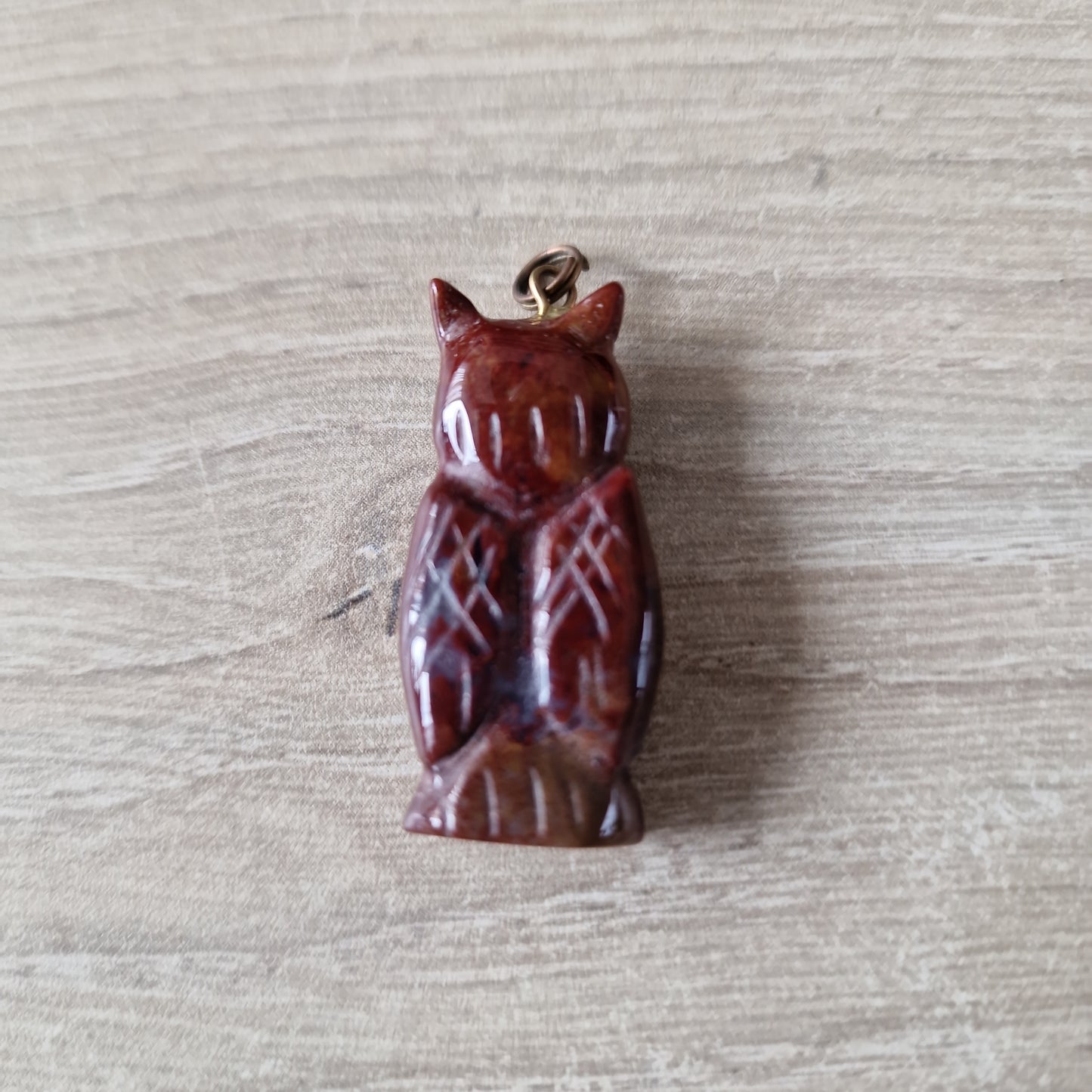 Gemstone owl pendant