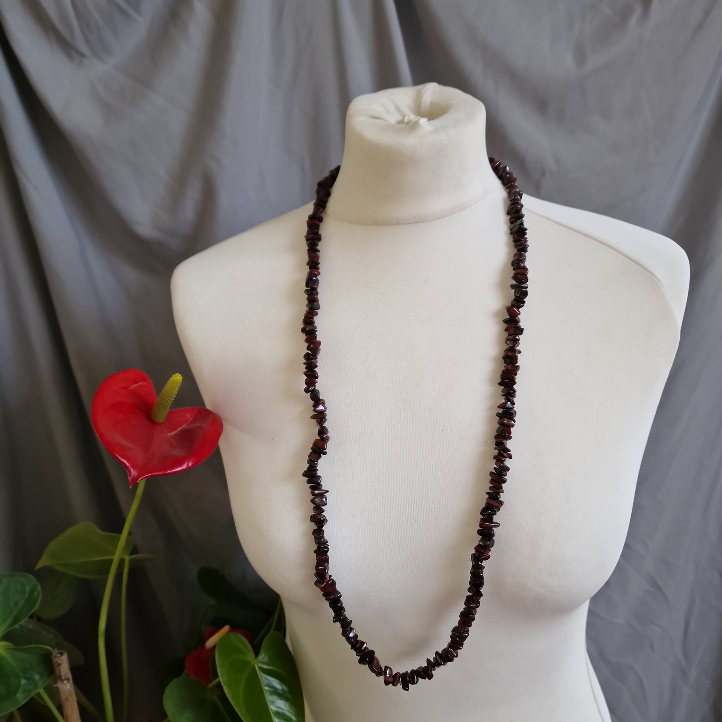 Gemstones long necklace