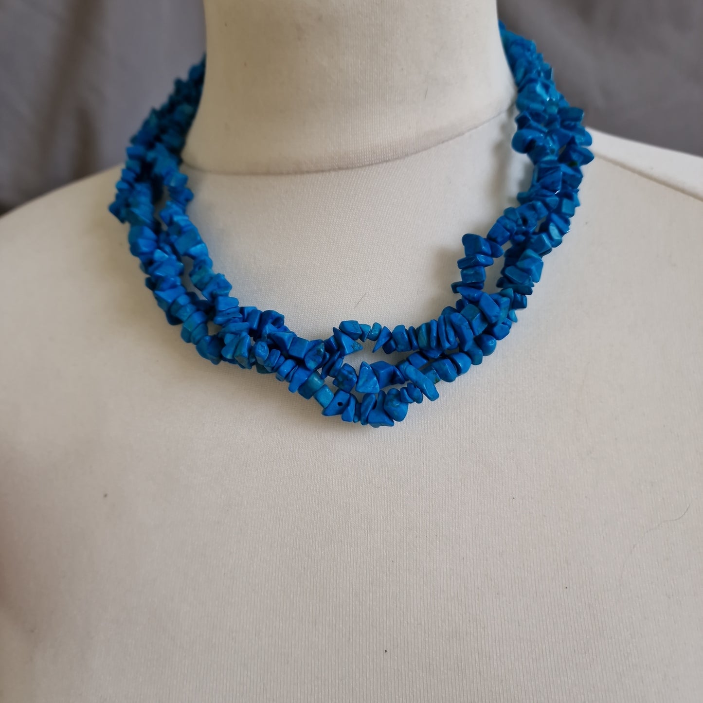 Turquoise 3 row necklace