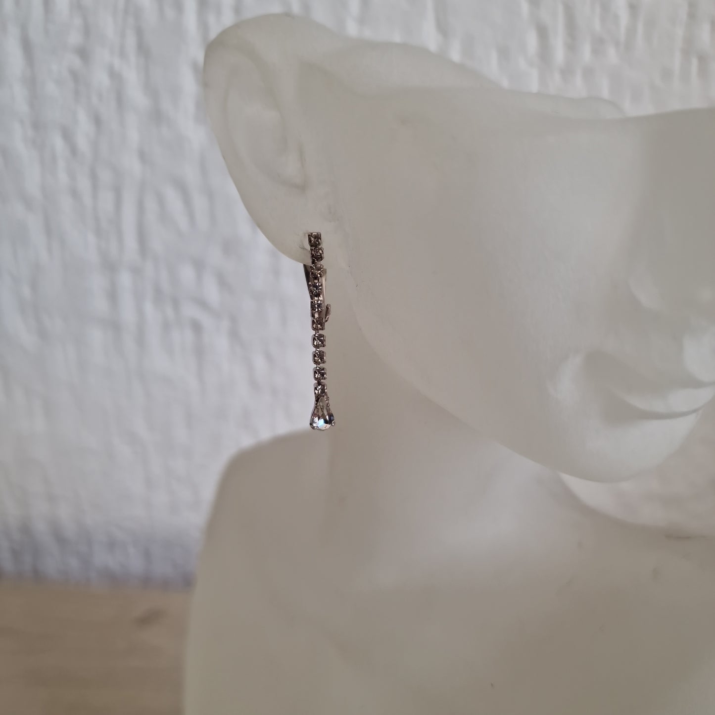 Boucles d'oreilles clip strass