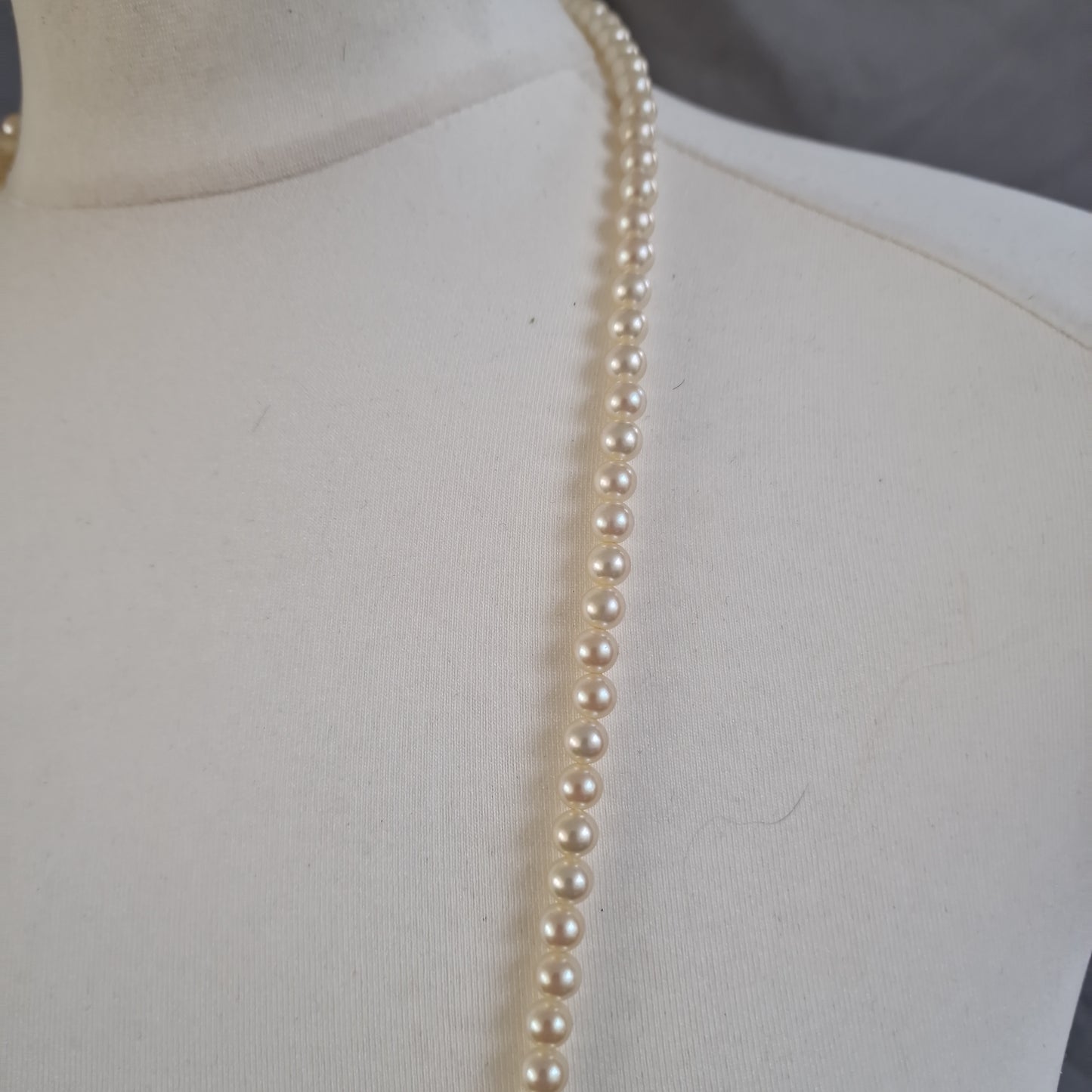 Long collier de perles