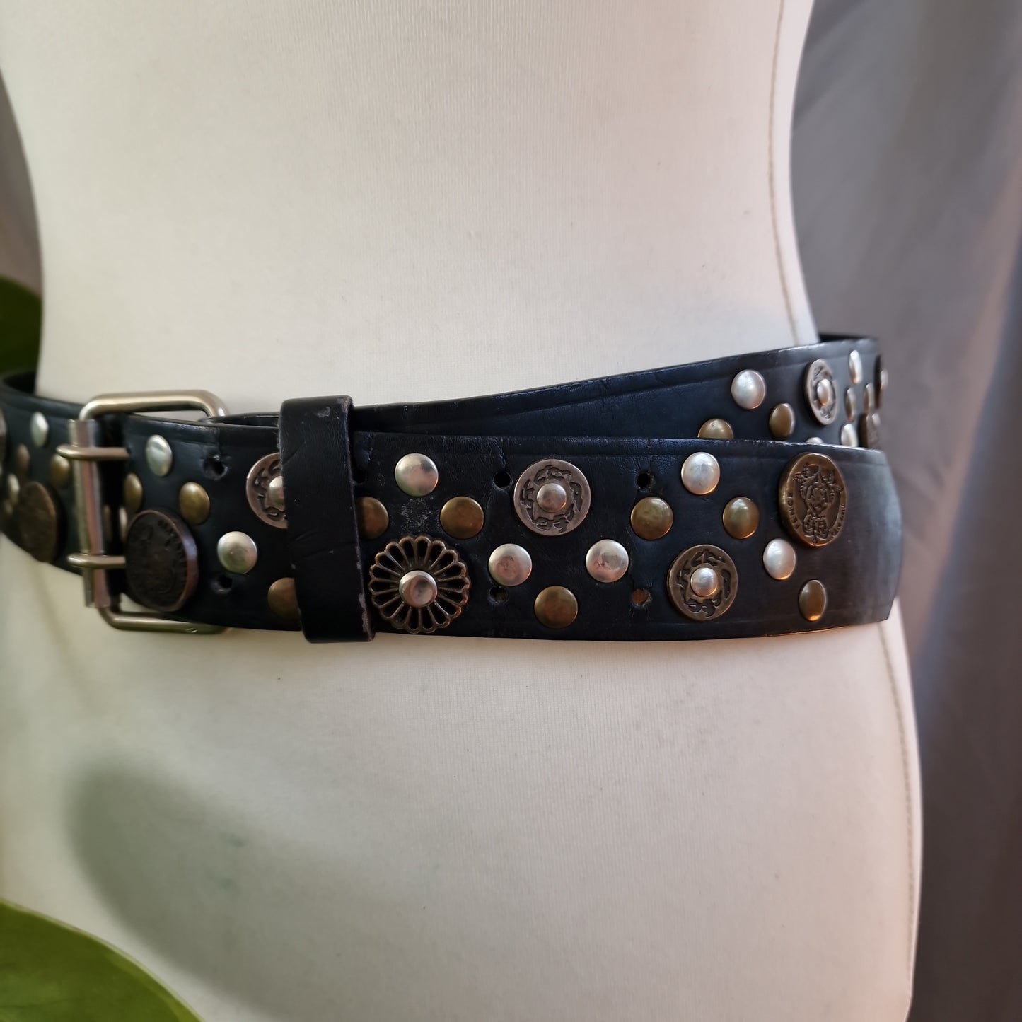 Pieces leren muntjes  riem 21