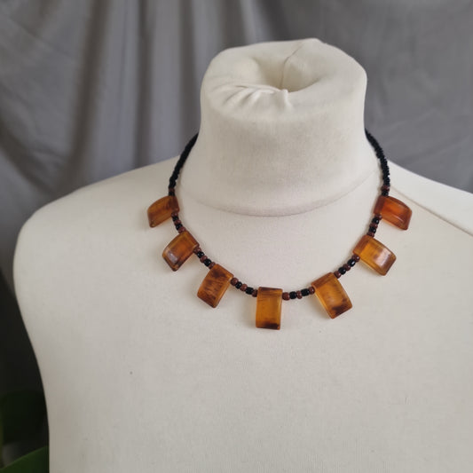 Amber hals ketting