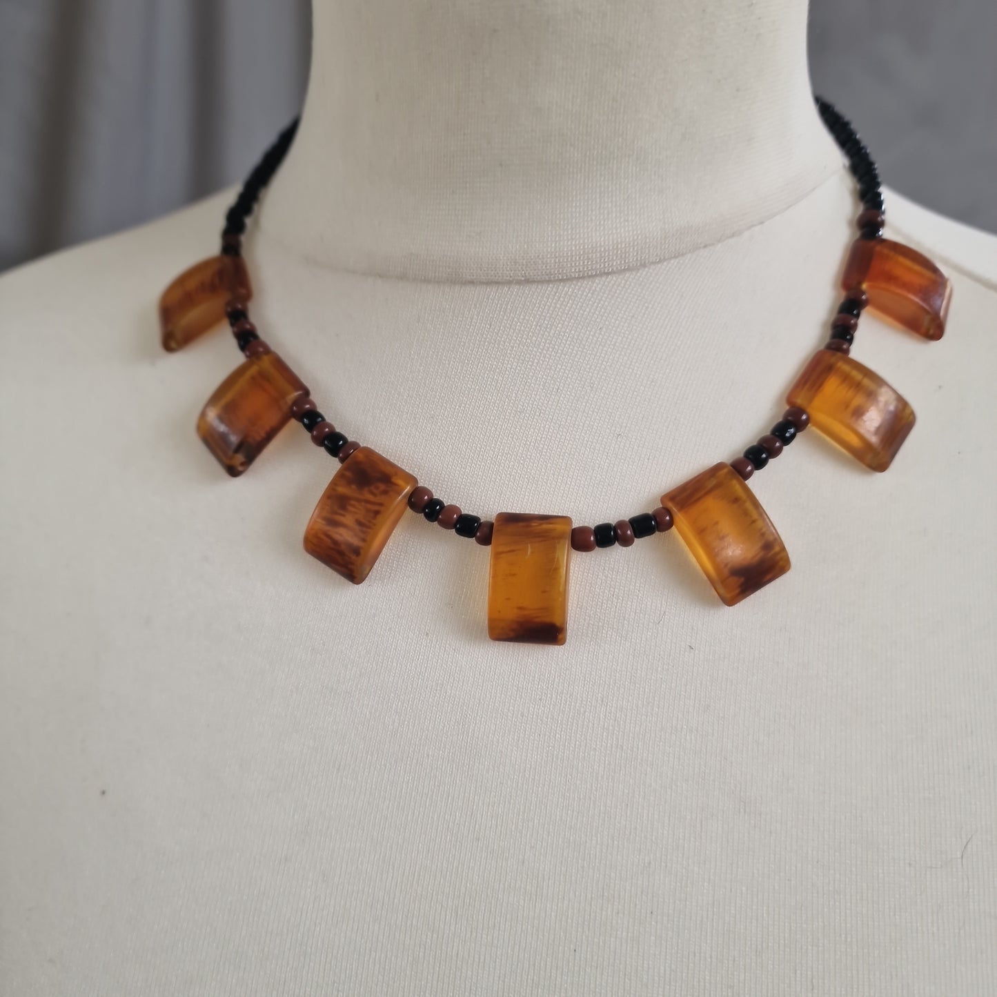 Amber hals ketting