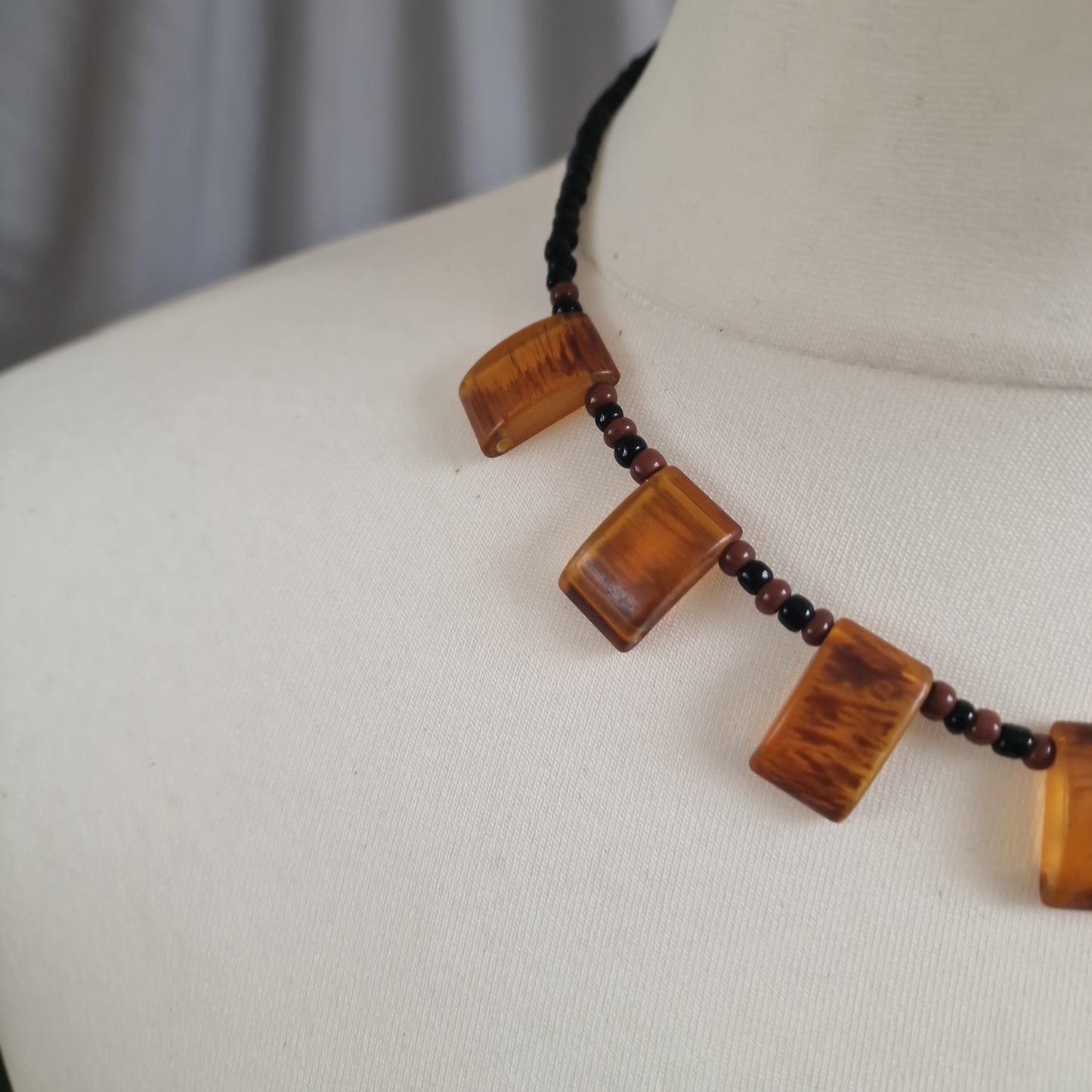 Amber hals ketting