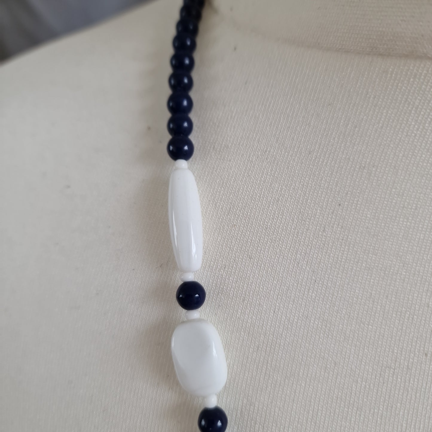 Blauw/ witte ketting