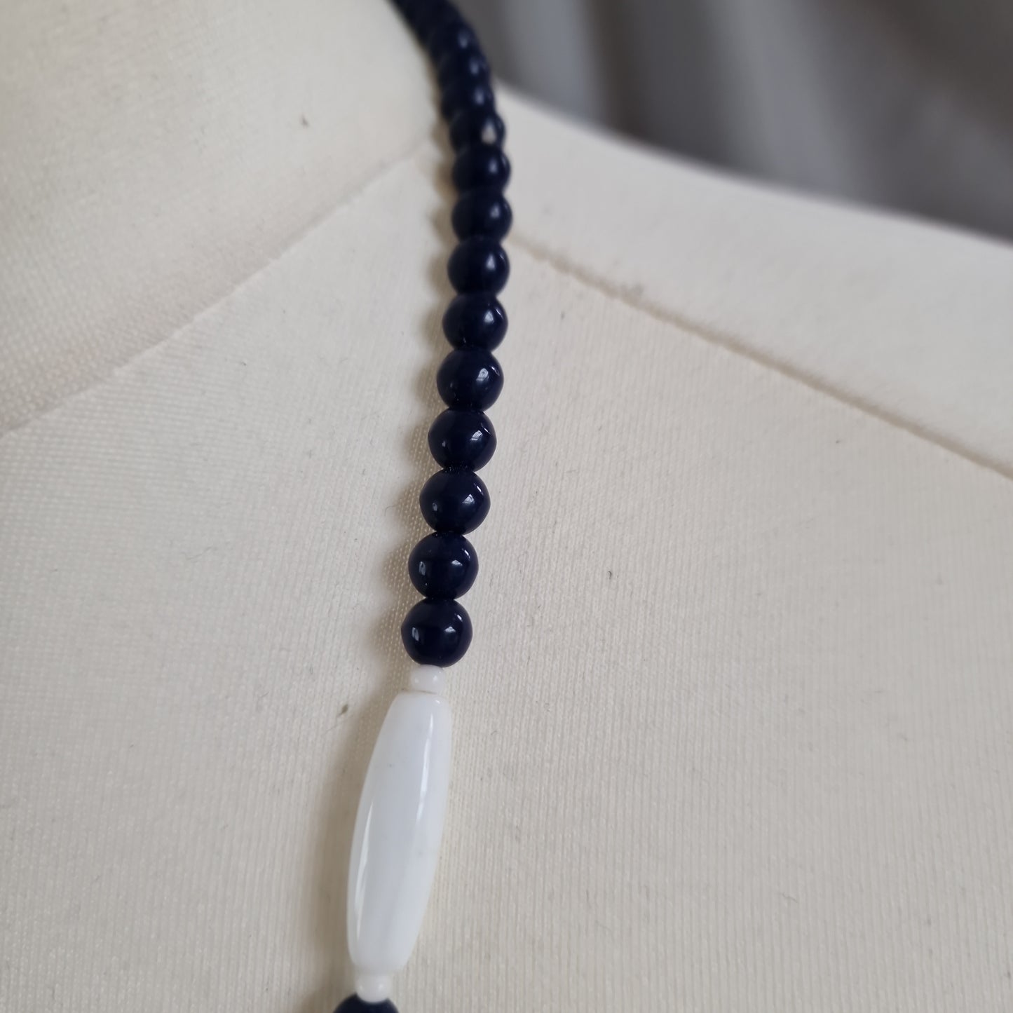 Blauw/ witte ketting