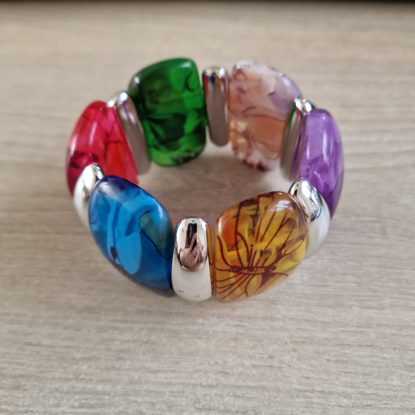 Fleurige lente armband